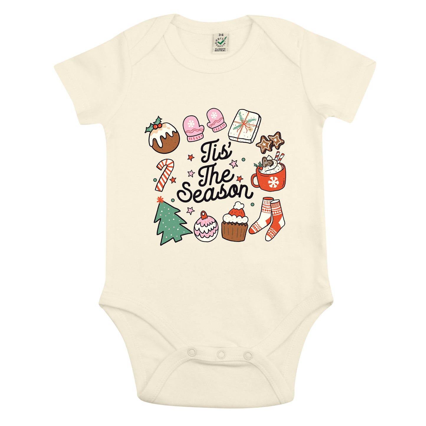Tis' the Season Babybody - Julig och Mysig-Lovely Text