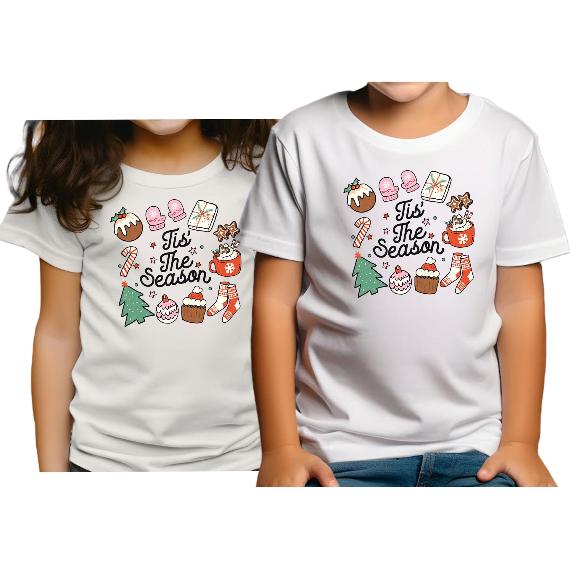 Tis The Season Jul T-shirt Barn-Lovely Text