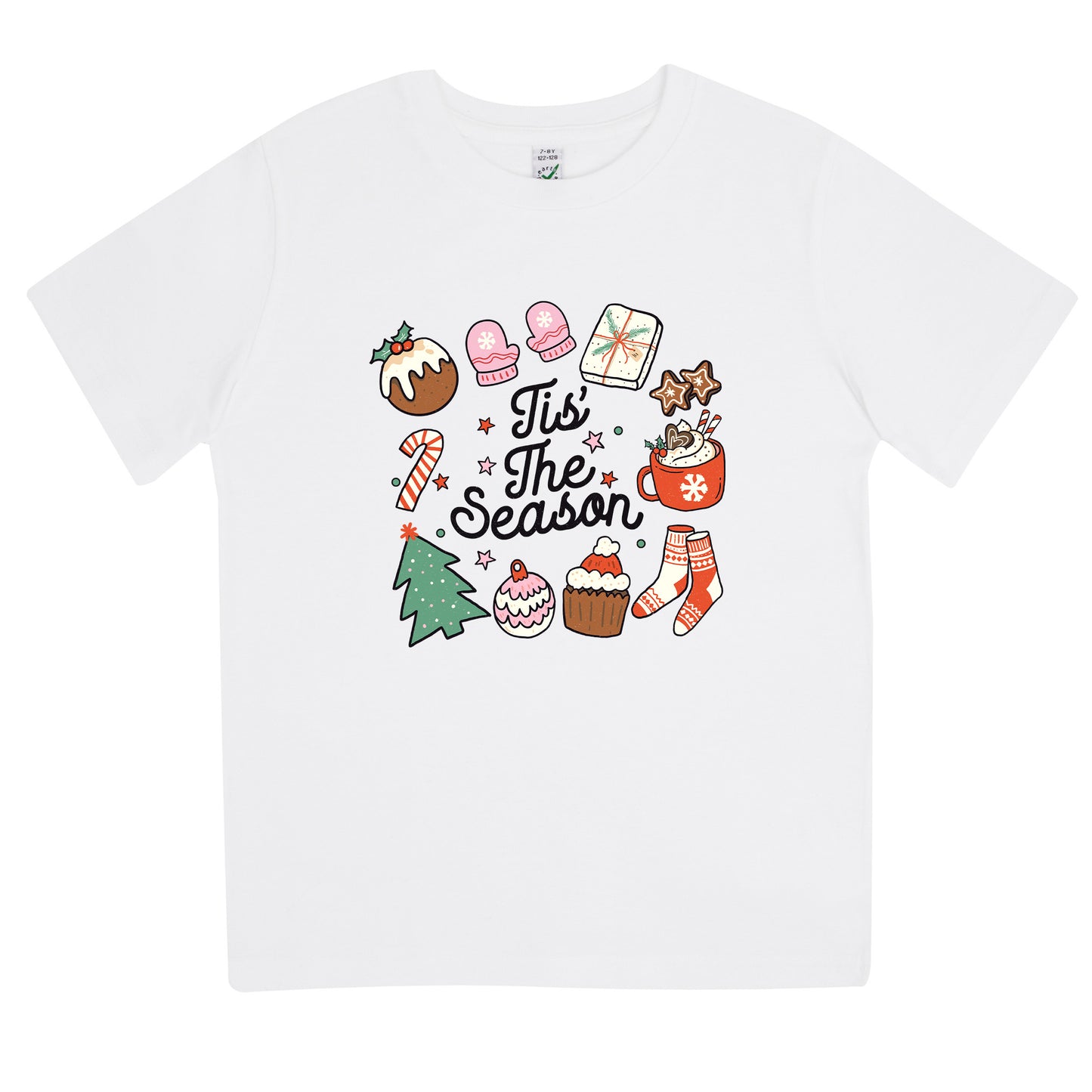 Tis The Season Jul T-shirt Barn-Lovely Text