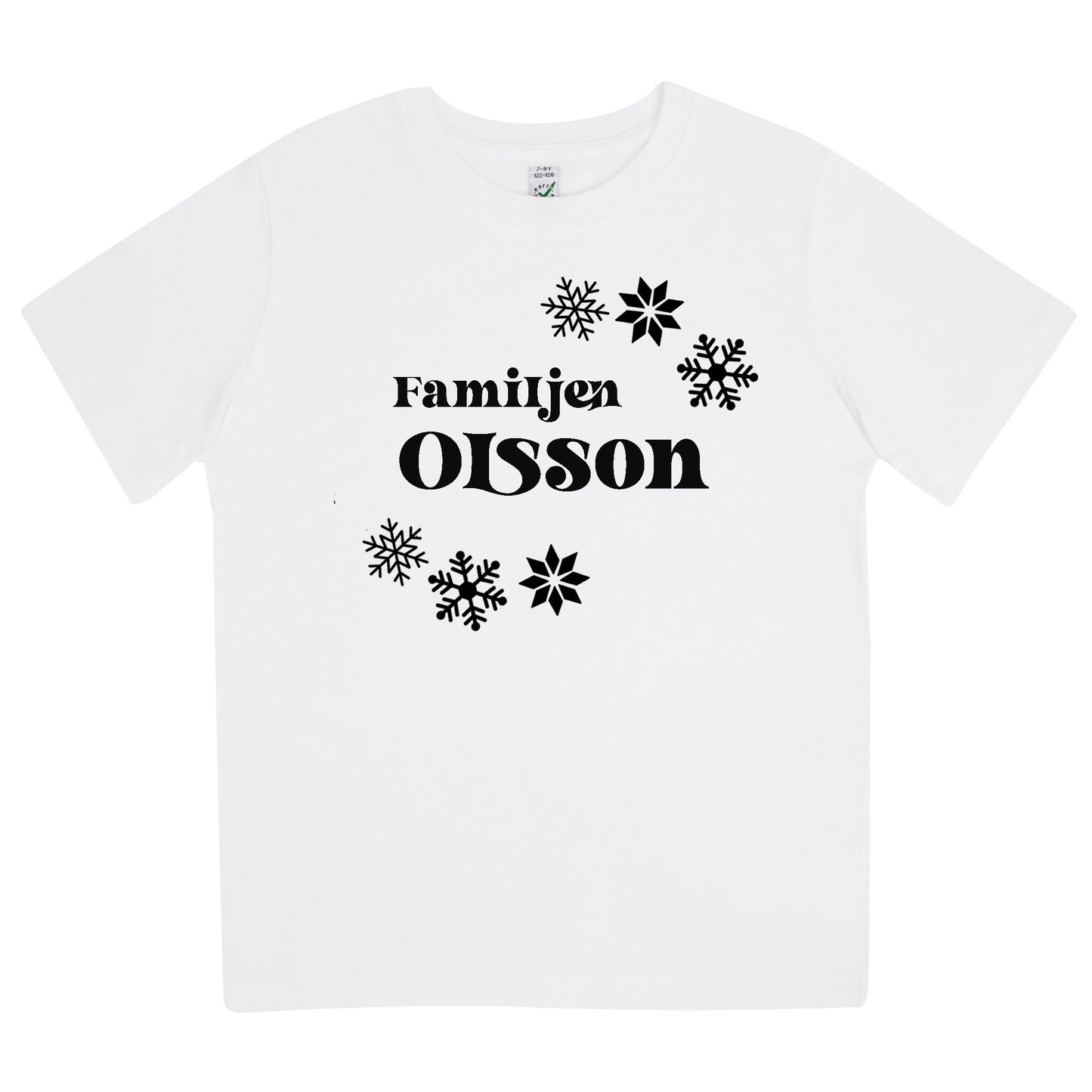 Jul T-shirt Barn – Familjen [Efternamn]