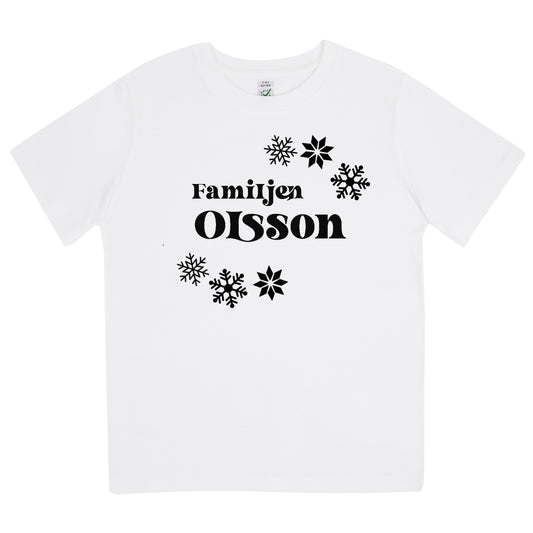 Jul T-shirt Barn – Familjen [Efternamn]