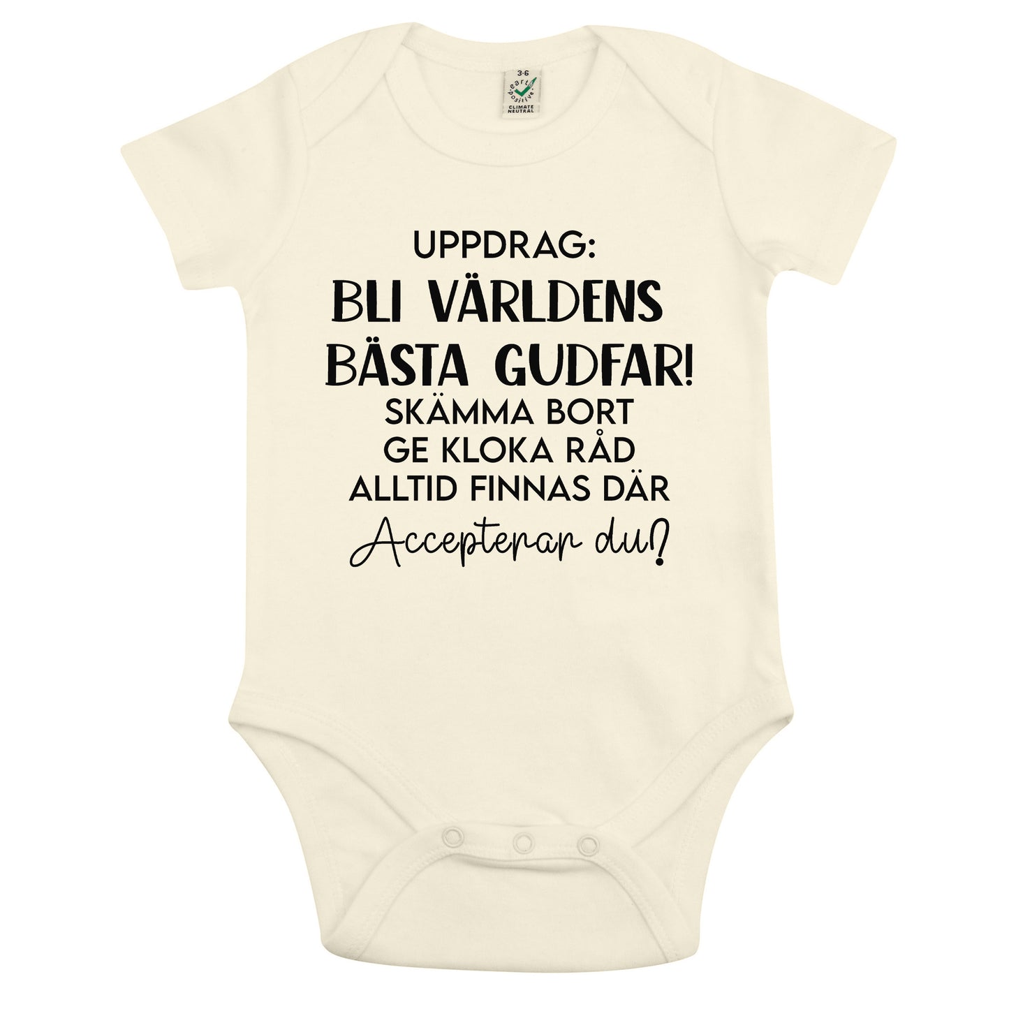 Uppdrag: Bli världens bästa Gudmor/Gudfar! – Babybody
