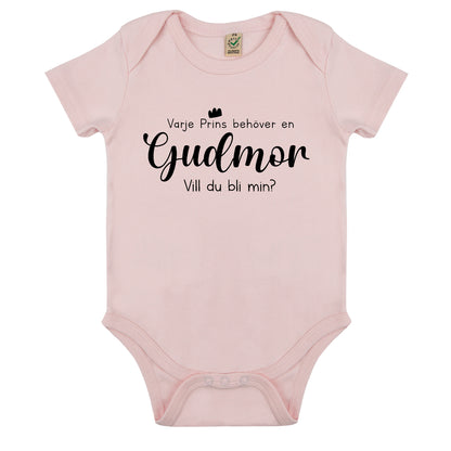 Varje Prins behöver en Gudmor/Gudfar - Vill du bli min? Babybody Nyfödd