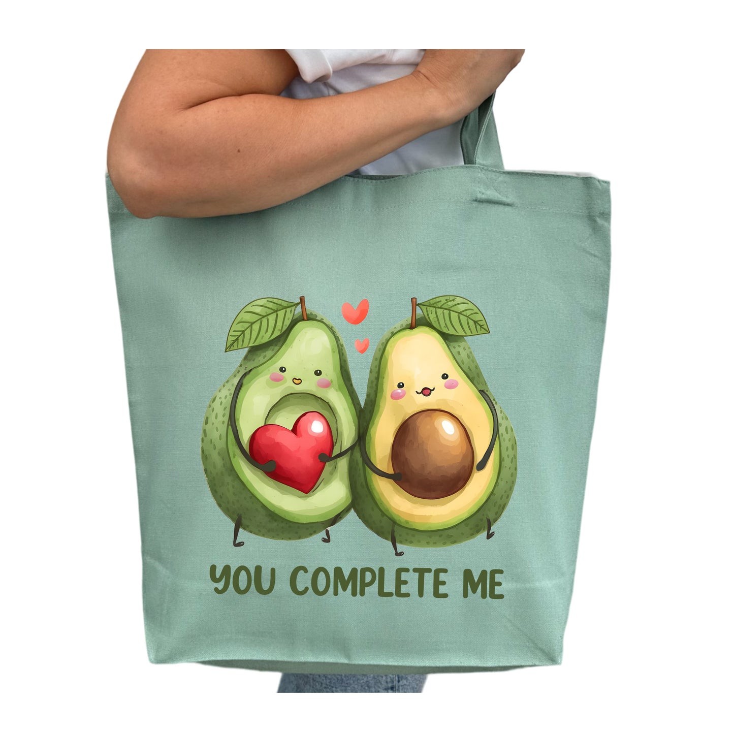 You Complete Me Avocado Tygpåse