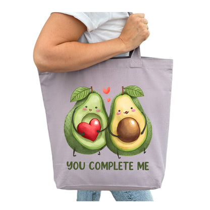 You Complete Me Avocado Tygpåse