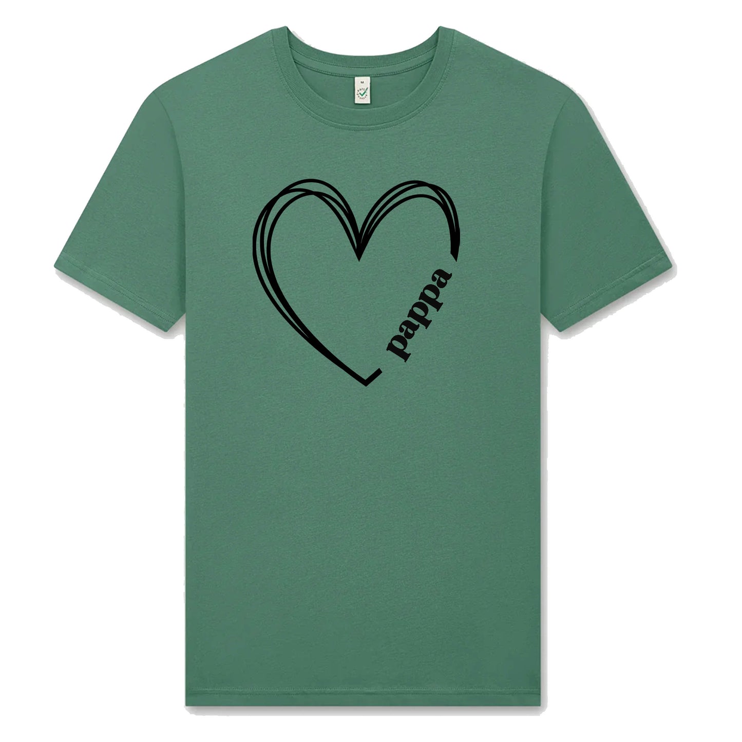 Pappa Hjärta T-shirt – Kärlek i varje tråd