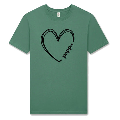Pappa Hjärta T-shirt – Kärlek i varje tråd