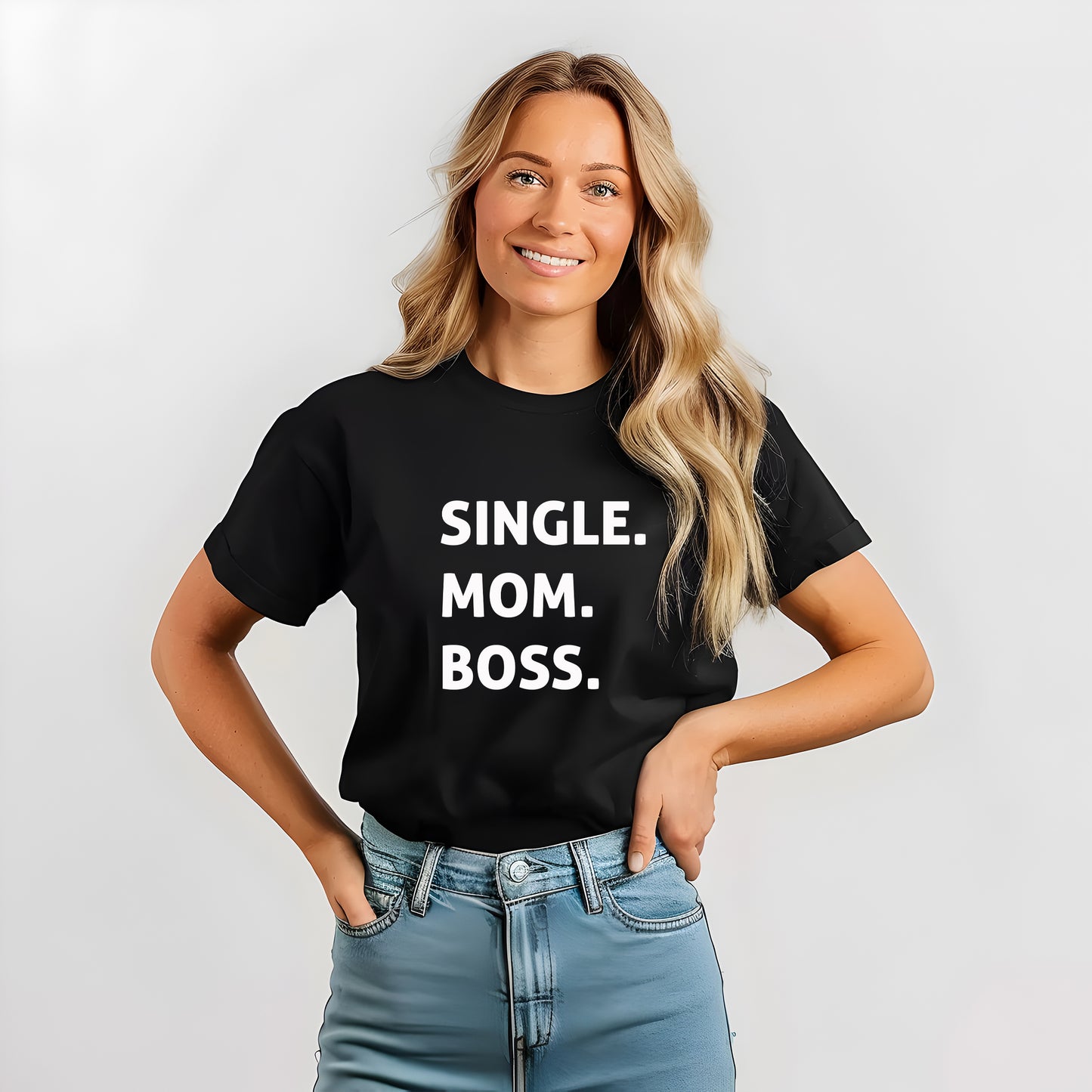 T-shirt för Ensamstående Mamma – Boss